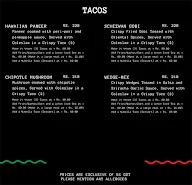 Cantina menu 3