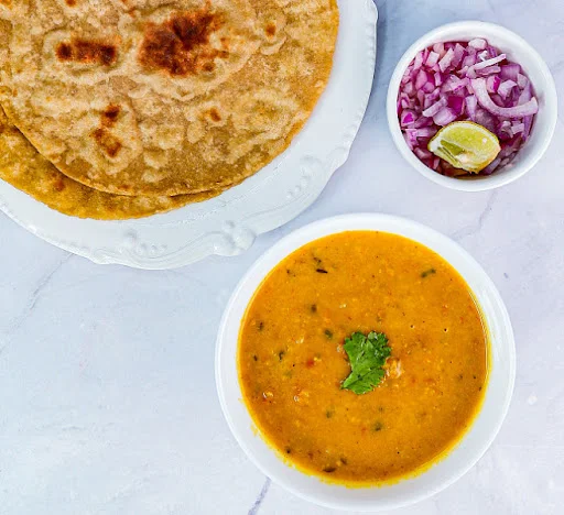 Yellow Dal Tadka & Paratha