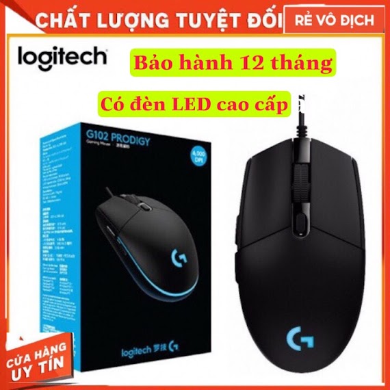 Chuột Logitech G102 Gaming Chuột Chơi Game Có Dây G102 Led Rgb 8000Dpi - Hàng Nhập Khẩu - Có Đèn Led . Chuột Dây Logitech