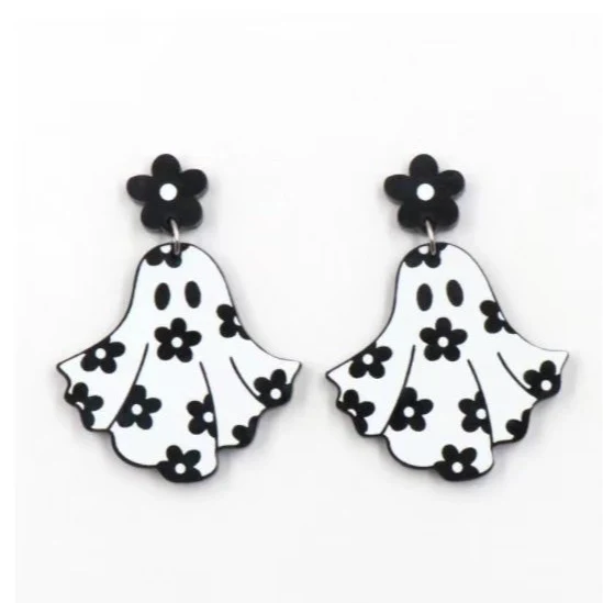 Schattige Halloween Acryl Oorbellen voor Dames Sieraden Oorbel Ornament. Maak je Halloween outfit compleet met deze leuke en opvallende oorbellen!