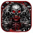 Baixar Red Blood Skull Guns Keyboard Theme Instalar Mais recente APK Downloader