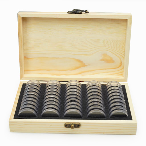 Title 1, Whole Body Solid Wood Commemorative Coin Protec...