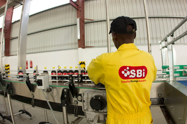 The Somaliland Beverage Industries bottling plant.