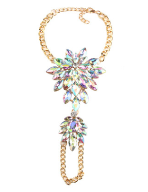 Fashion Diamond Long Anklet Personality Ladies Foot Pendant