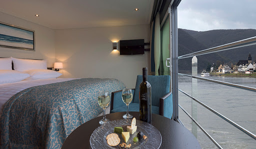 Most staterooms and suites on Avalon Tranquility II feature French balconies (floor-to-ceiling windows).