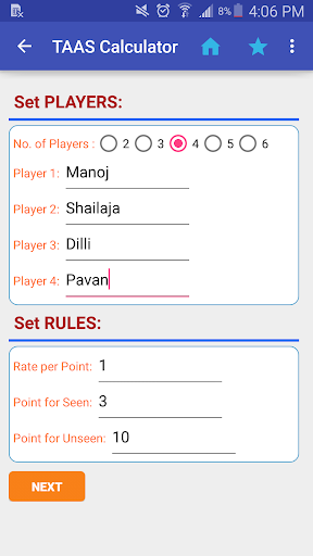 Screenshot Marriage Taas Calculator