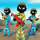 Militaire Stickman Combat Tournage icon