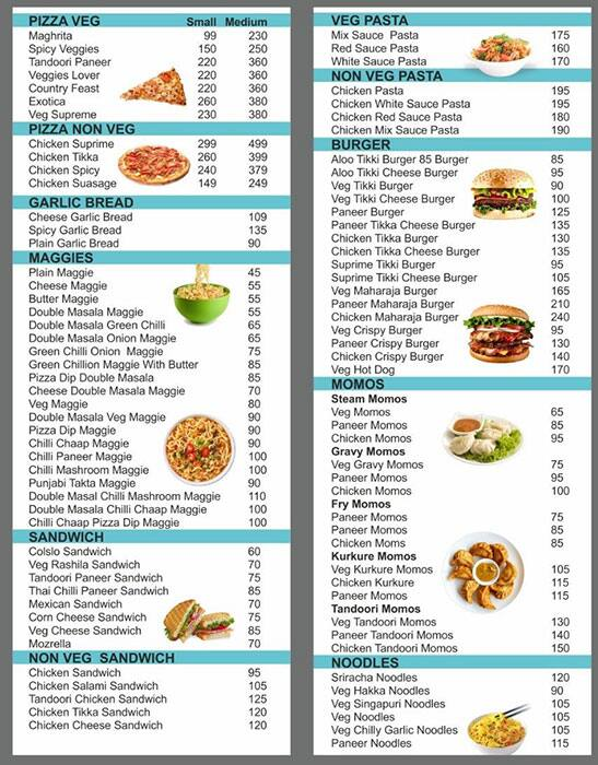 Ronnie's Cafe And Grill menu 