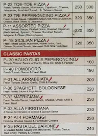 Pizza Stop menu 1