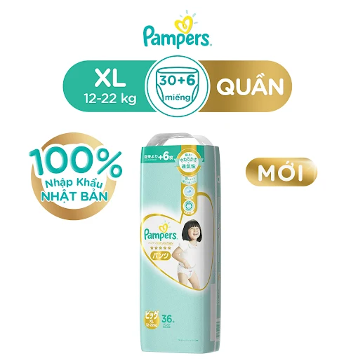 Tã quần Pampers Nhật Bản XL36 bịch 36 miếng