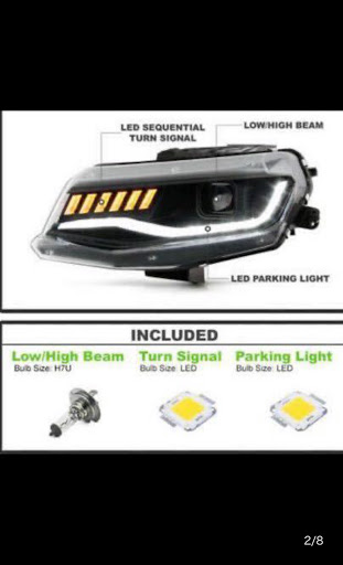 カマロ のハロゲンからled H7u ヘッドライトled化に関するカスタム メンテナンスの投稿画像 車のカスタム情報はcartune