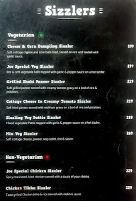 Sizzling Joe menu 3