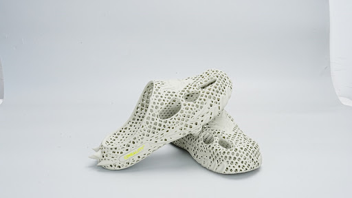 3D-printed shoes.