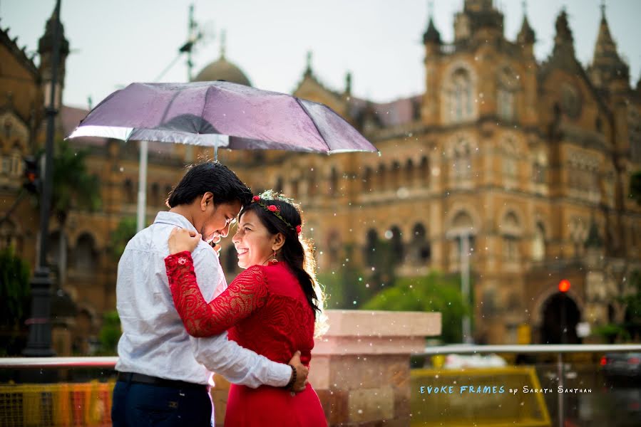 Fotógrafo de bodas Sarath Santhan (evokeframes). Foto del 19 de noviembre 2018