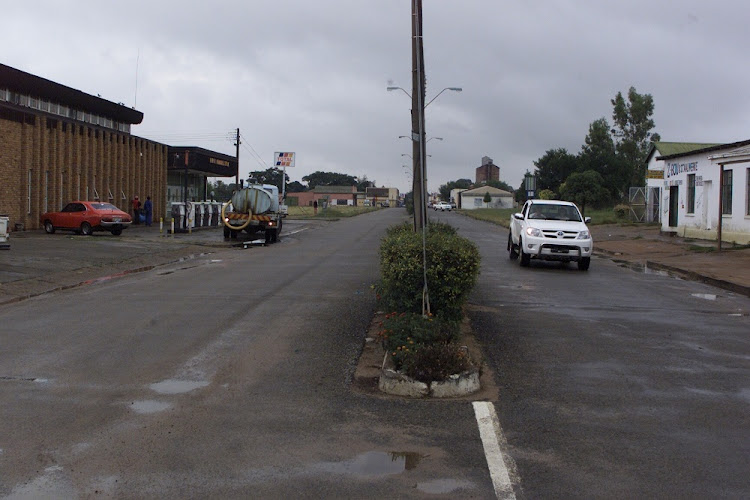 The main street of Coligny, a town in the North West where two farm workers have been convicted of killing a 16-year-old they suspected of stealing about R60 worth of sunflower heads.