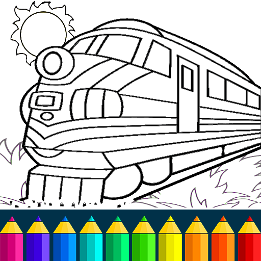 train game coloring book for kids ➡ google play review