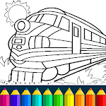 Cover Image of Descargar Juego de trenes: libro para colorear. 12.8.0 APK