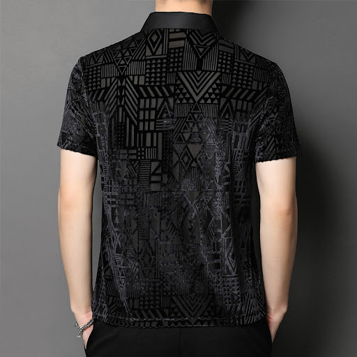 Title 10, Translucent Velvet Hollow Out Fashion Casual La...