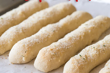 2 Ingredient Dough Garlic Breadsticks