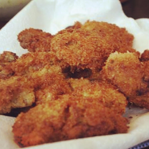 From Instagram: Fried chicken livers, Iris http://instagram.com/p/rDT9GhvYF9/