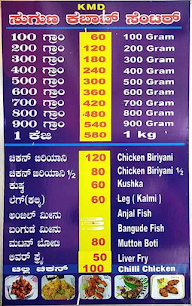 Suguna Chicken menu 1