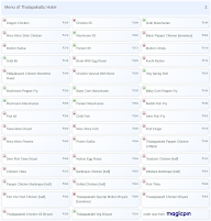 Thalapakattu Hotel menu 2