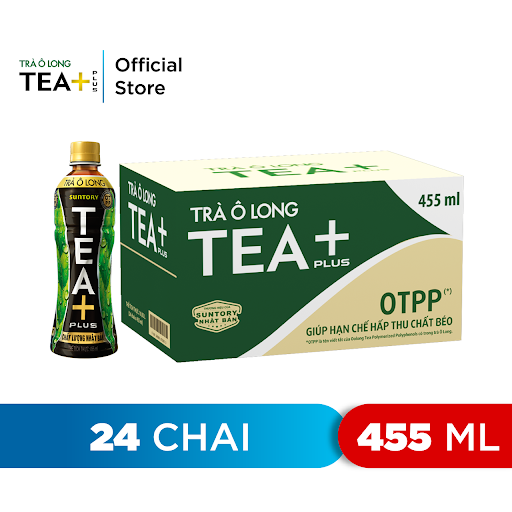 Thùng 24 chai Trà ô long Tea 455ml