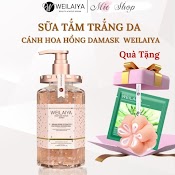 Sữa Tắm Weilaiya, Sữa Tắm Trắng Da Weilaiya Cánh Hoa Hồng Damask Grand Rose Extracts Whitening Shower Gel 450Ml