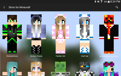 Skins for Minecraft Editor for Android