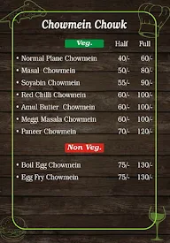 Chowmein Chowk menu 1