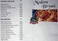 Modern Biryani menu 1