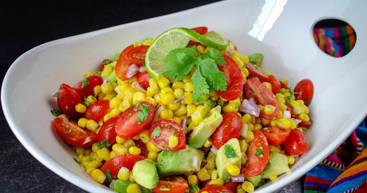 Corn, Avocado, and Tomato Salad | Just A Pinch Recipes