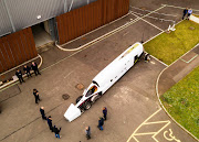 Bloodhound arrives at its new home in Gloucestershire, UK.