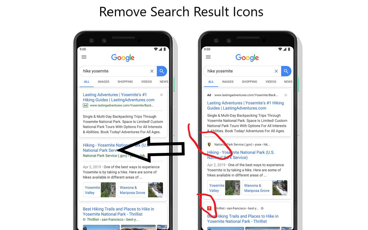 Remove Search Result Icons Preview image 2