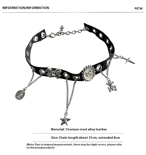 Title 8, European And American Punk Bear XINGX Tassel Bo...