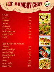 Bombay Chat Center menu 1