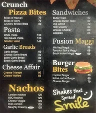 The London Shakes & Cafe' menu 2