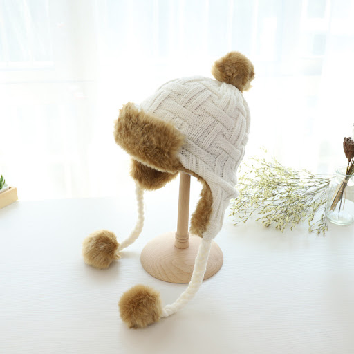 Title 1, Womens Woolen Leifeng Hat Thickened Three Ball...