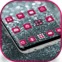 تنزيل Silver Pink Glitter launcher for Galaxy S التثبيت أحدث APK تنزيل