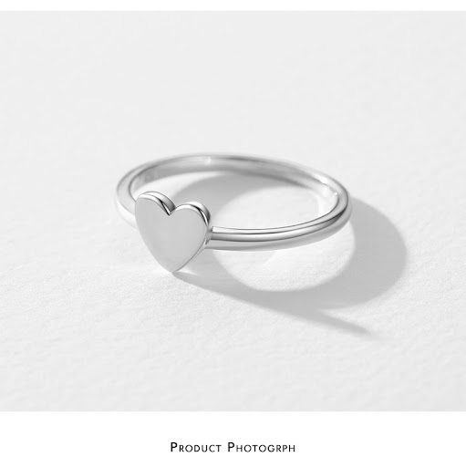 Title 5, Female Minority Simple S925 Glossy Love Heart-s...