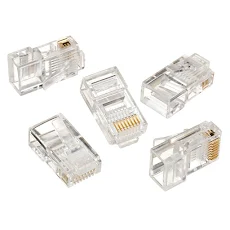 Đầu RJ45 Cat.5e/Cat.6 xuyên thấu (Bịch) (Trắng)