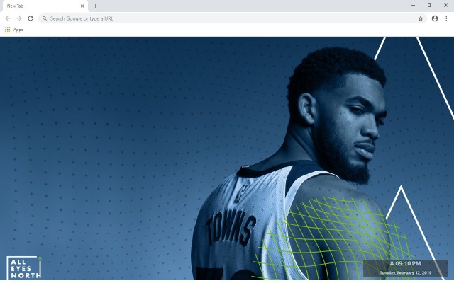 Minnesota Timberwolves New Tab Theme