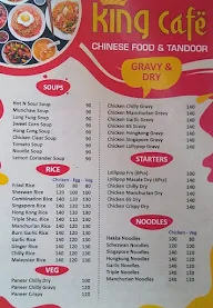 King Cafe menu 1