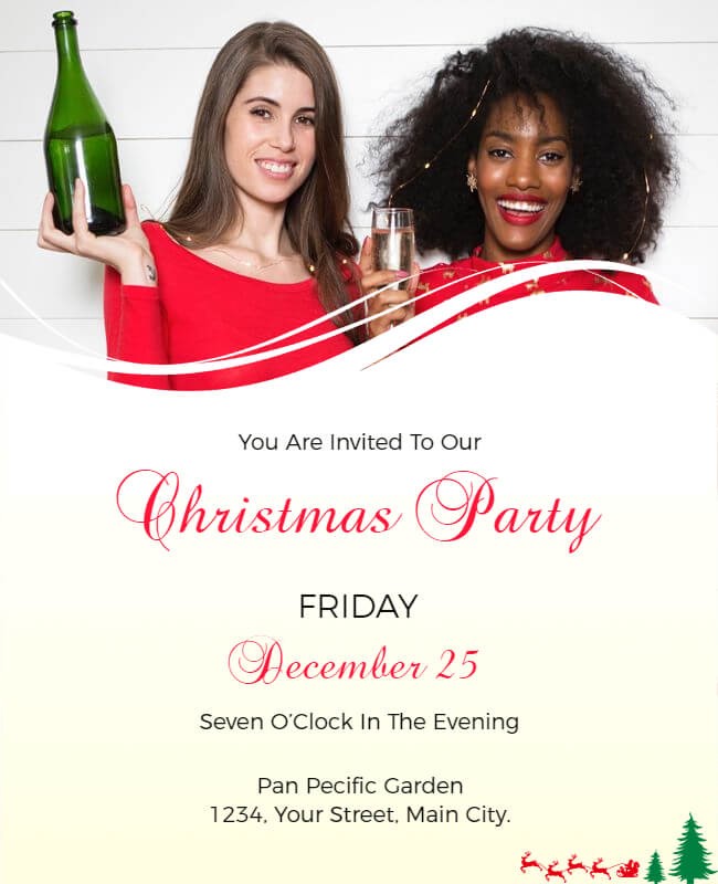 Christmas Eve Party Invitation Card