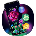 ダウンロード Theme for galaxy shiny roses flowers hd l をインストールする 最新 APK ダウンローダ