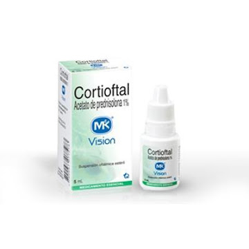 Cortioftal Acetato de Prednisolona 1% MK Suspensión Oftálmica Fraco x 5 ml  