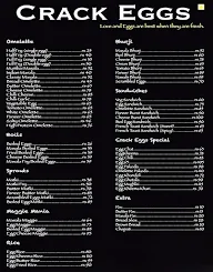 Crackeggs menu 1