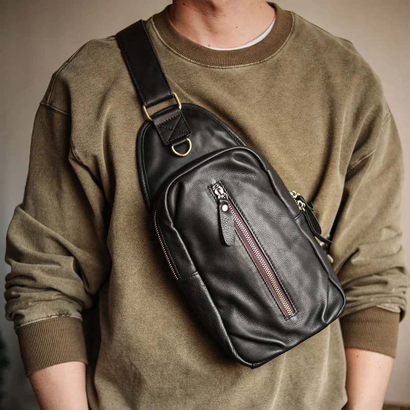 Title 3, Bolsa Masculina Casual Versátil de Couro Ombro ...