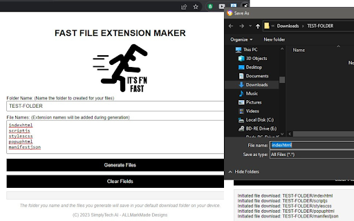 FAST FILE EXTENSION MAKER