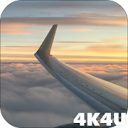 4K View from Airplane Video Live Wallpaper  Icon